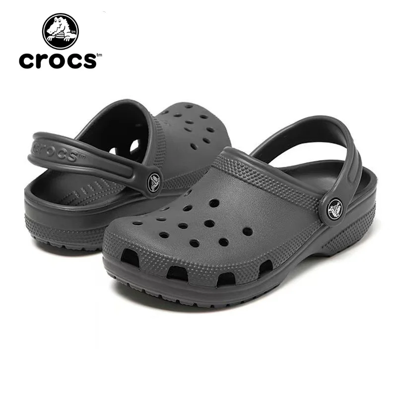 New Crocs Classic Clog Men's Women's Casual Sandals Unisex Closed-Toe Slip-Ons Outdoor Couple Breathable Beach Shoes