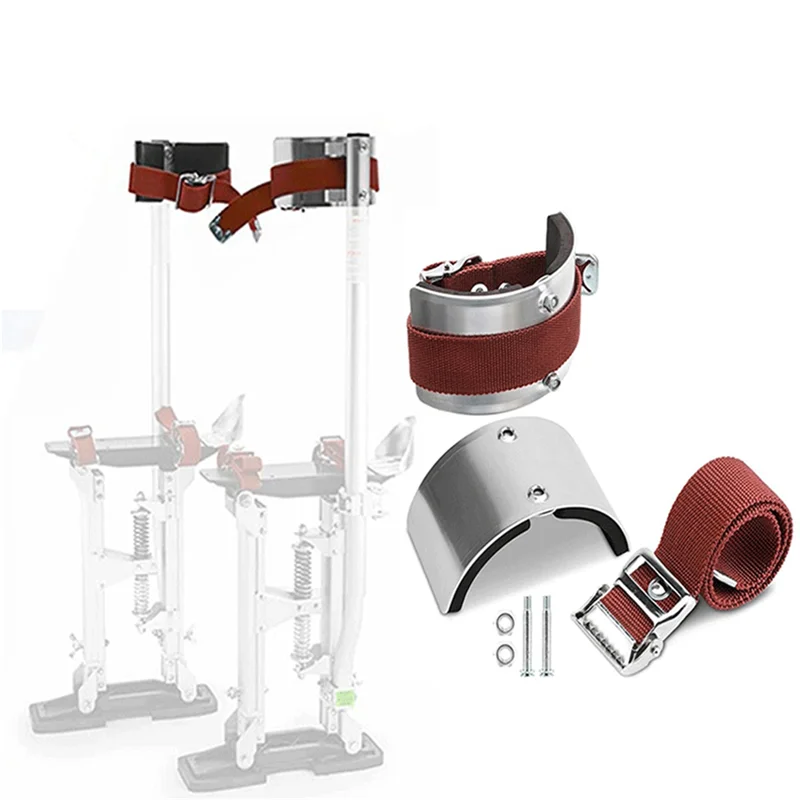 مجموعة أشرطة مريحة من APPLIA-Stilts، أشرطة مسند للقدمين على الحوائط الجافة العالمية، قطع غيار حزام الساق سهلة الاستخدام للساق B #5