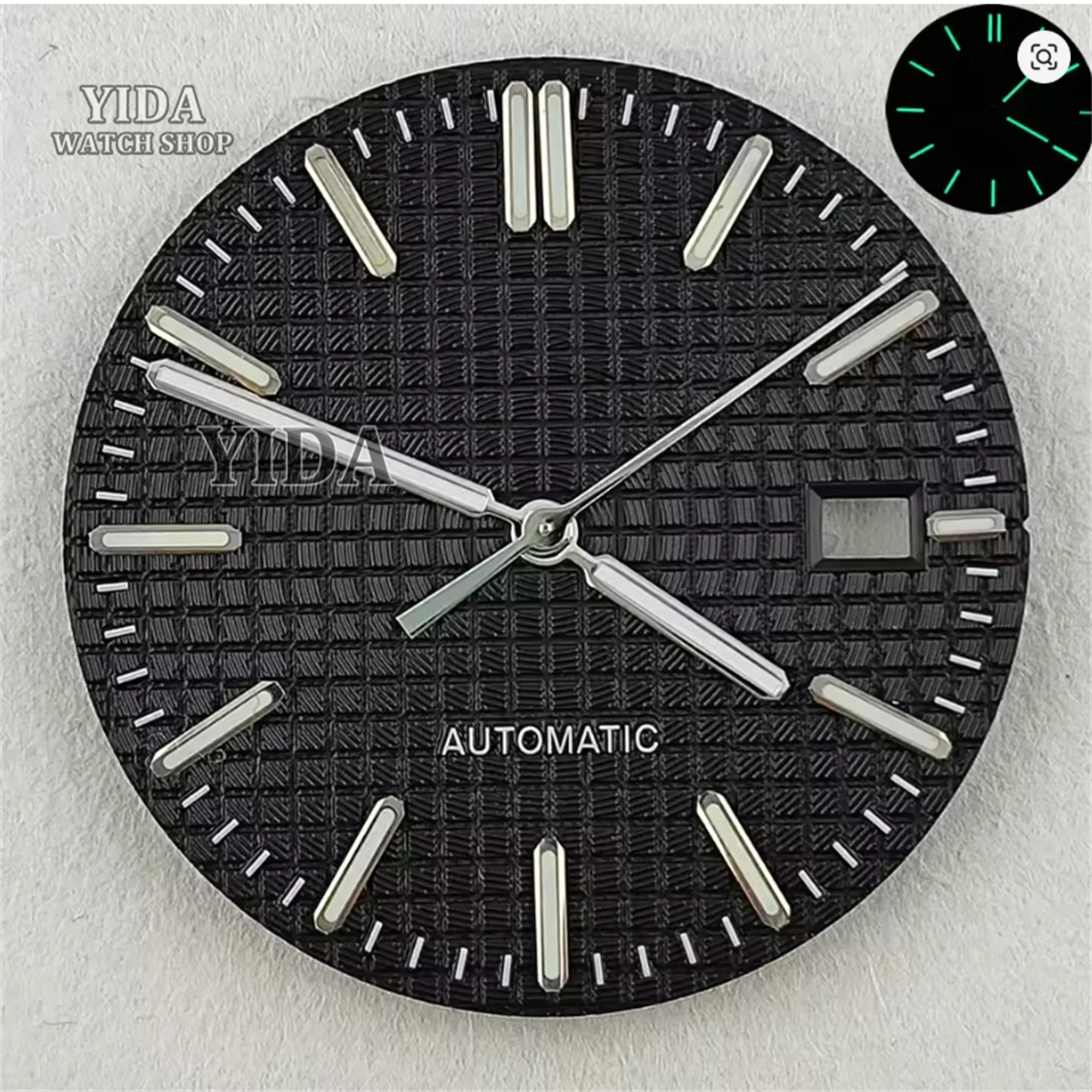 NH35 dial hands green luminous 31.8mm dial+pointers suitable for Royal oak NH35 NH36 4R 7S movement NH35 case watch repair tools