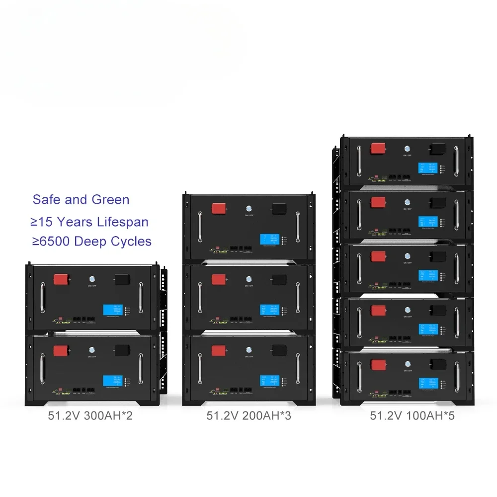 

Solar Lithium Battery Server Rack Mount LiFePO4 24V 200Ah 25.6V 5120Wh Smart BMS Rechargeable Lithium Iron Phosphate Battery