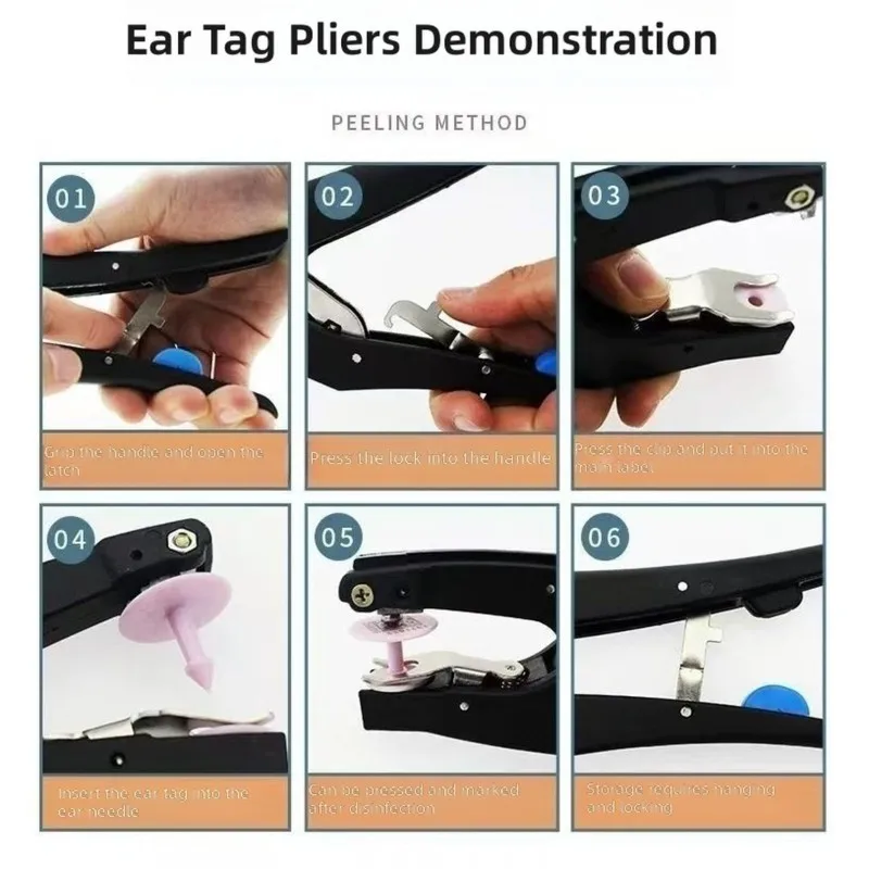 大人気商品：豚、牛、羊などの家畜用、動物識別ツール、自動リバウンド式獣医用耳タグプライヤー