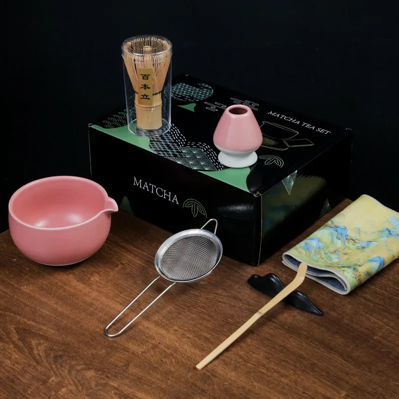 

4/7pcs Japanese Matcha Tea Sets Ceramic Kung Fu Teaware Accessories Home Tea Making Tools Tea Ceremony Culture Enthusiast Gifts