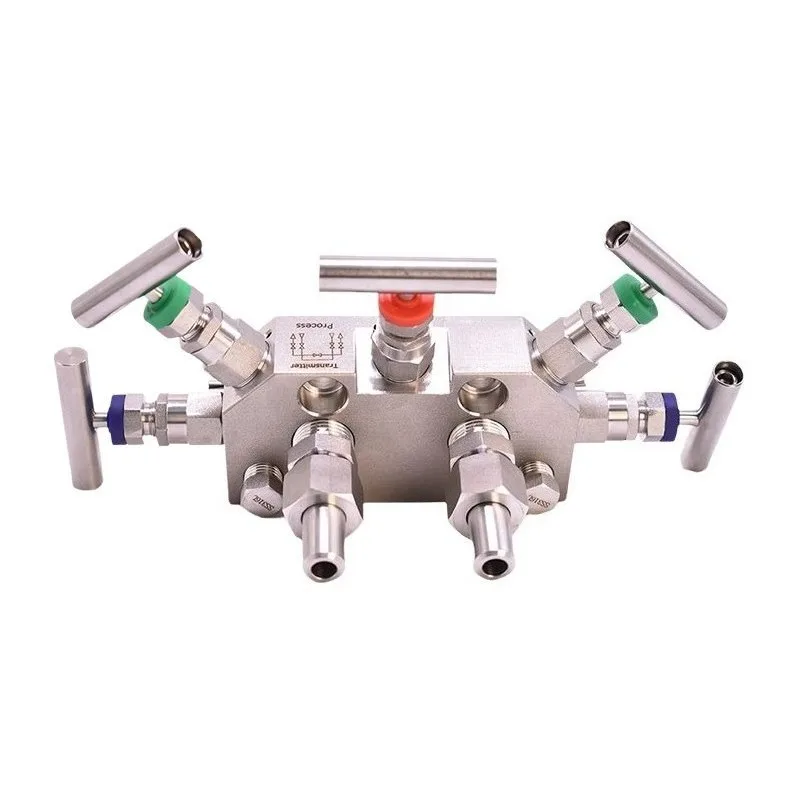 316L stainless steel integrated five-valve group 1/2NPT differential pressure transmitter coplanar flange