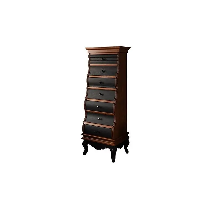 

Solid wood entrance cabinet drawer living room corner storage cabinet