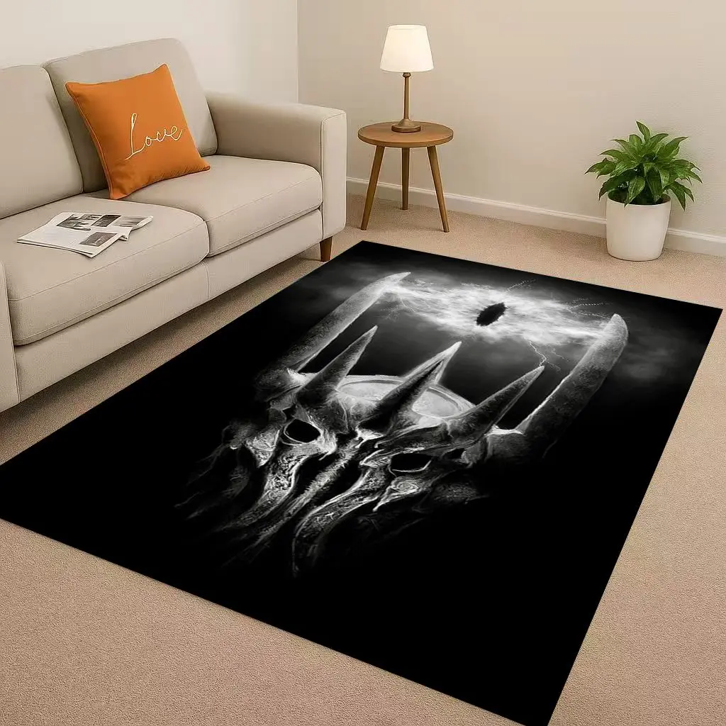 سجادة كلاسيكية L-Lord of The Rings H-Hobbit Gandalf Legolas لغرفة المعيشة، سجادة ناعمة لأريكة غرفة النوم، ممسحة منزلية