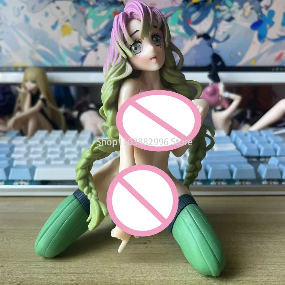 Kimetsu No Yaiba Anime Figure, Sexy Girl, Oke Roji Mitsuri, NAKED Ver, 14cm Collection de figurines d'action pour adultes, modèle de jouet, cadeaux de beurre