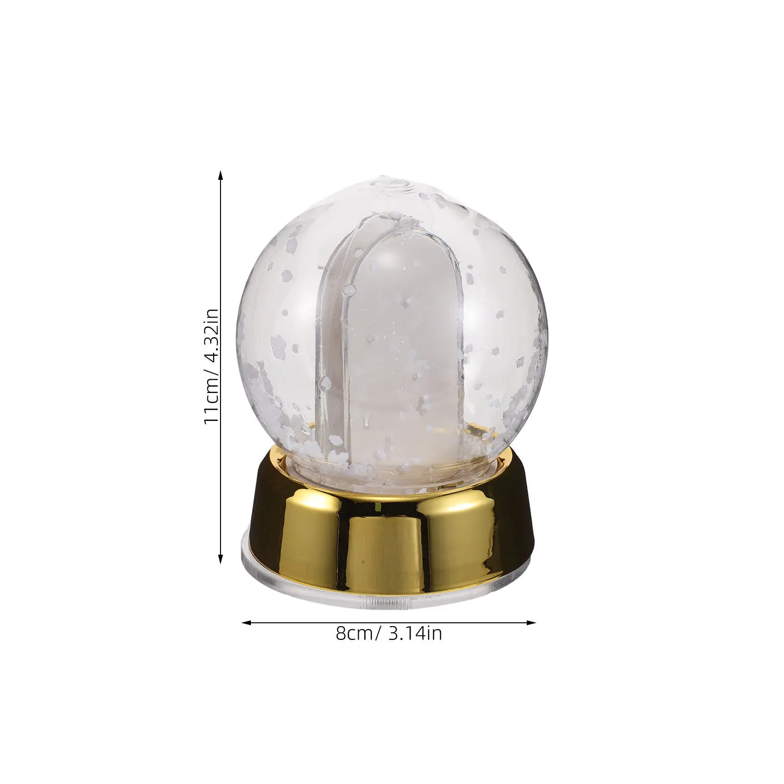 Plastic DIY Snow Globe Photo Frame
