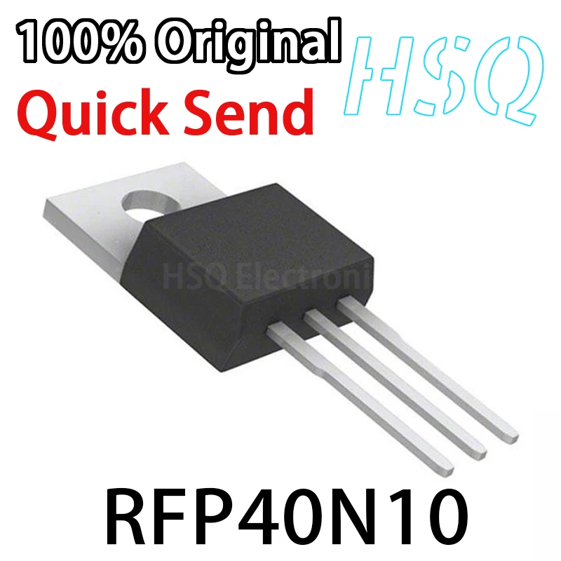 1PCS RFP40N10 40N10 New Spot TO-220 In-line 100V 40A MOS Field-effect Transistor