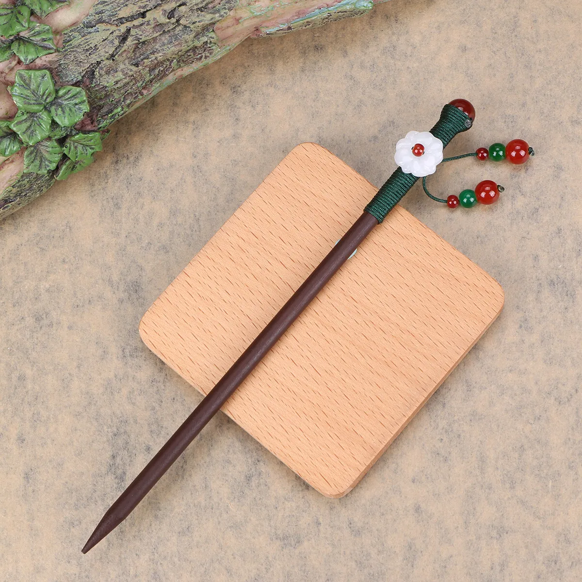 

1 шт. винтажная заколка для волос из черного дерева в китайском стиле, элегантная заколка-подвеска для женщин, для создания причесок своими руками, ретро-шпилька для волос