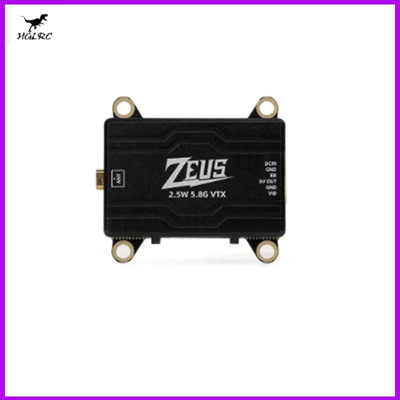 

HGLRC ZEUS VTX 2.5W 5.8G 40CH 2500mW Image Transmission Adjustable CNC Shell Heat Dissipation 2-6S LIPO for FPV Long Range