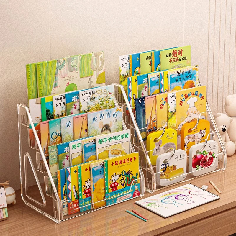Greeting Card Display Stand,Multi-Purpose Organizer for Postcard/Brochure/Photo Countertop Retail Rack Counter Tabletop Display