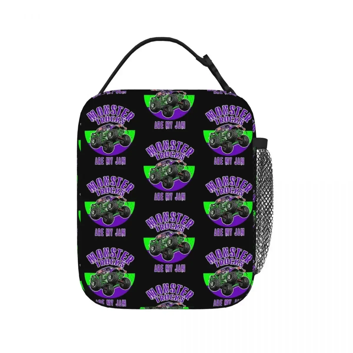 Truck Are My Jam Grave Digger Lunch Bags Insulated Lunch Tote Portable Bento Box Picnic Bags for Woman Work Kids School