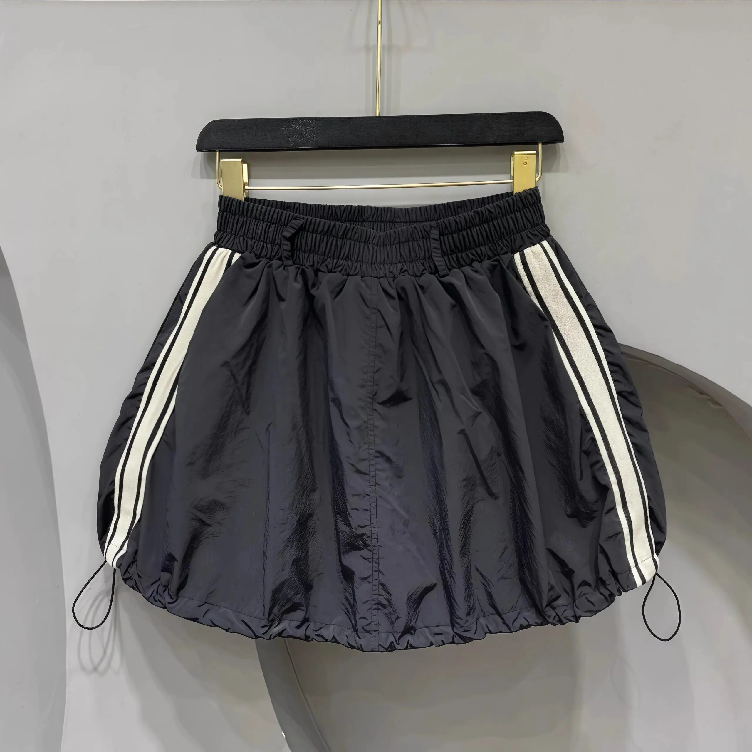 plus Size Quick Dry Sporty Women's Skirt with Belt Anti-Light Loose Fit Slimming Short Pants Summer Style High Waist Short Skirt
