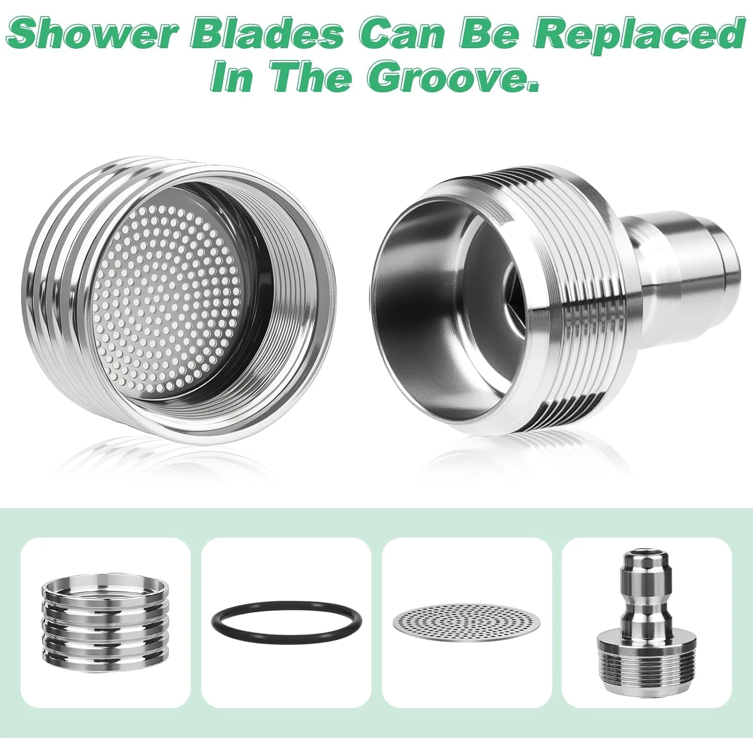 

Душевые лезвия из нержавеющей стали, водяной пистолет высокого давления, насадка для мойки 1/4, быстроразъемное соединение, аксессуары для автомойки