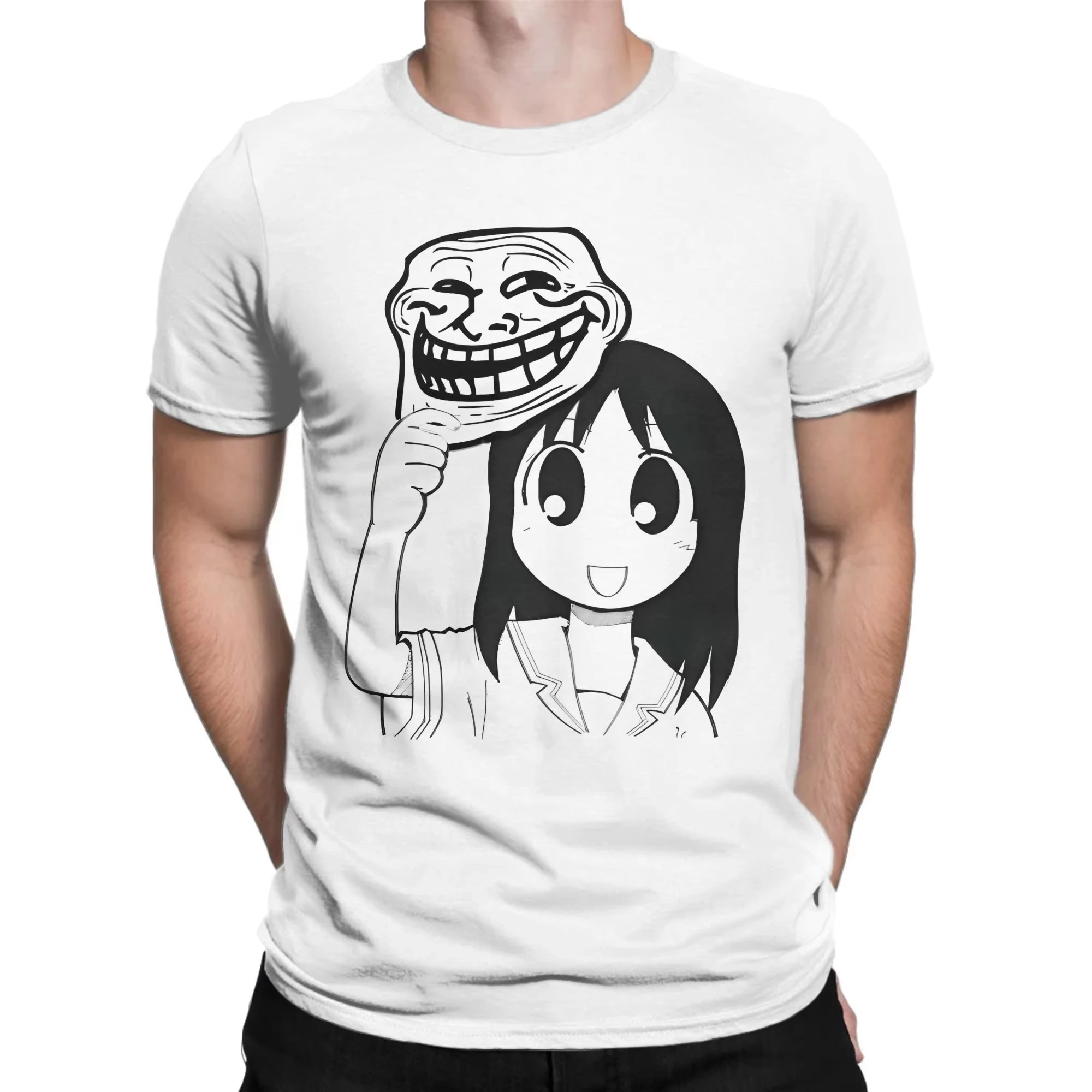 رجل تي شيرت أوساكا التوحد مضحك Kawaii Ayumu تي شيرت موضة أنيمي Azumanga Daioh الصيف تي شيرت ملابس علوية من القطن الخالص حجم كبير