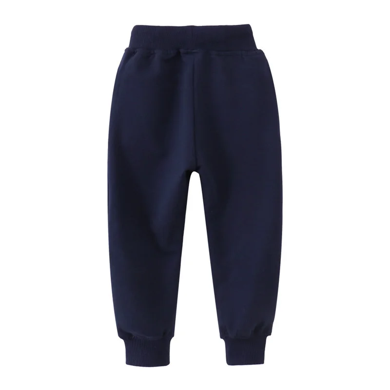 2-7T Dinosaurs Embroidery Kids Boys Sweatpants Full Length Drawstring Children's Trousers Autumn Spring Kids Clothing Pants