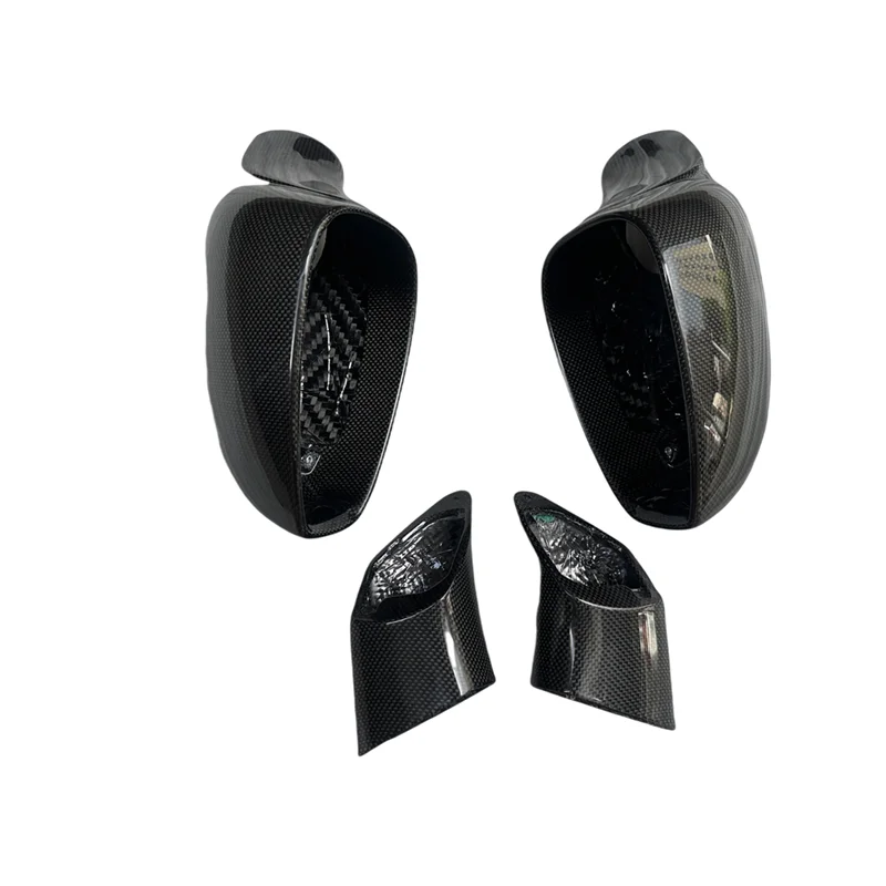 NEW CARBON FIBER ULTRA LIGHT EXTERIOR MIRRORS MIRROR COVER (PLAIN WEAVE) for FERRARI 458 ITALIA SPIDER SPECIALE RETROFIT/UPGRADE