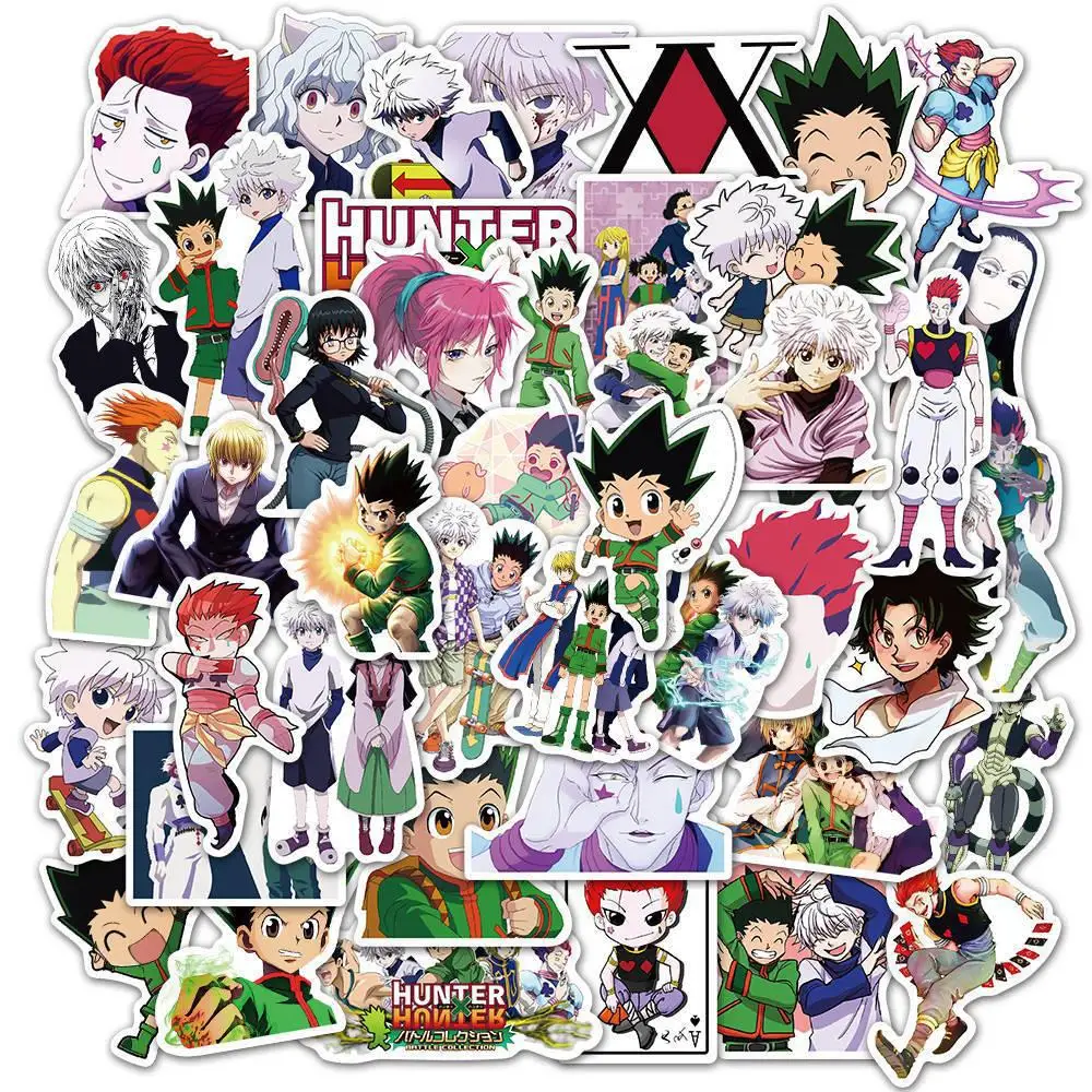 100pcs Varied Anime Graffiti Stickers Attack on Titan Demon Slayer Waterproof Phone Case Cute Sticker Pack