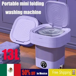 Mini Folding Washing Machines Portable Socks Underwear Panties Retractable Automatic Washing Machine Travel Home Bra Washer