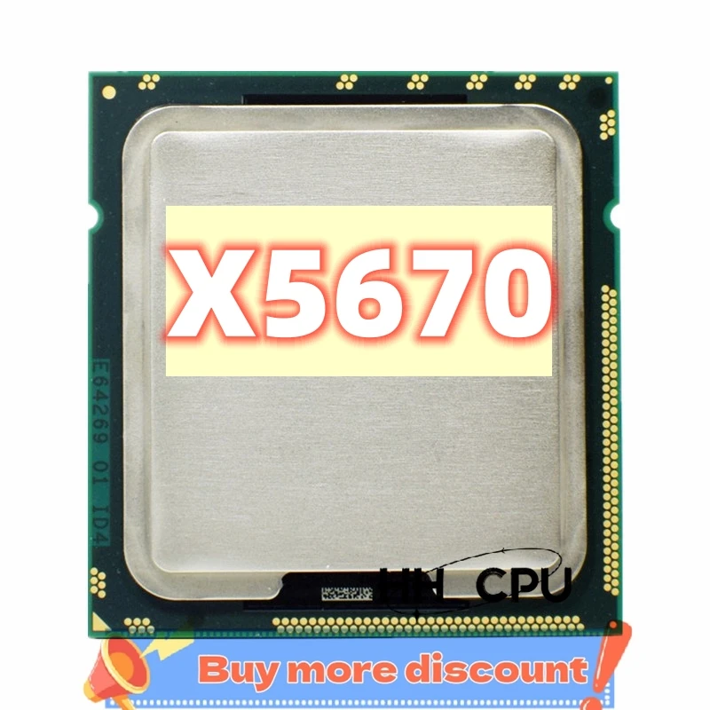 Xeon X5670 SLBV7 2.93GHz Six Core LGA 1366 server processor