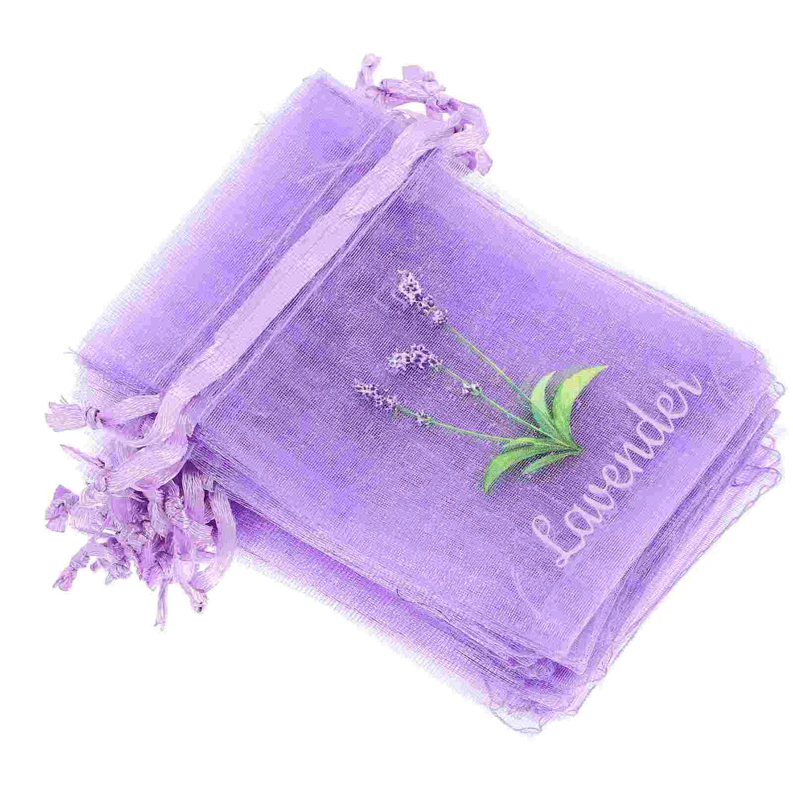 

20 Pcs Empty Sachet Bag Jewelry Pouches Sacks Dried Flower Storage Bags Lavender Container Embroidered Gauze Sachets