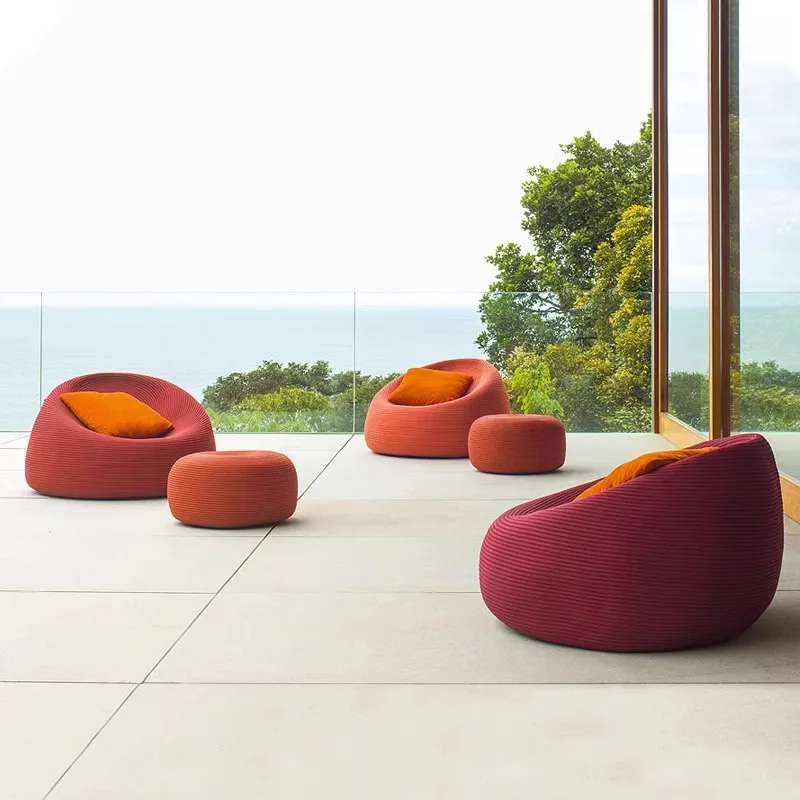 Outdoor courtyard leisure sofa living room balcony creative chair hotel wind vine furniture