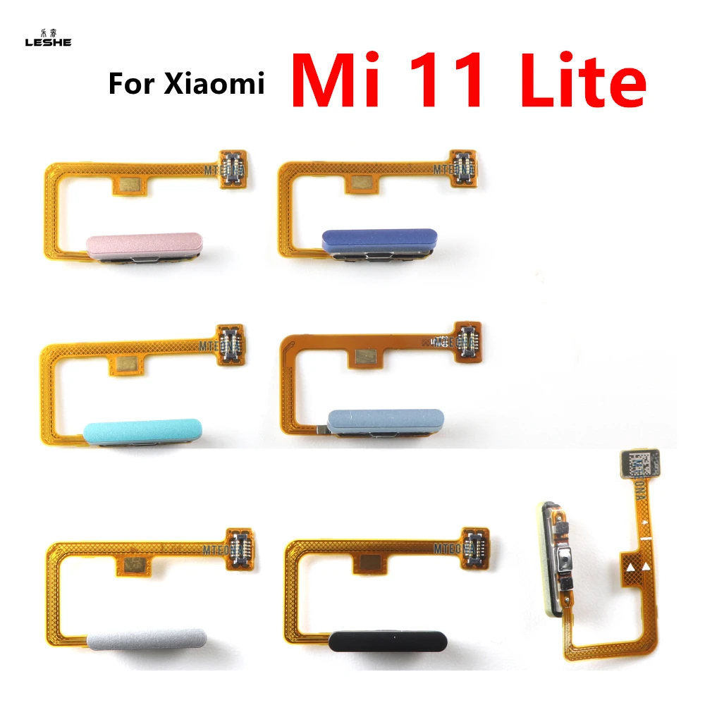 

Fingerprint Sensor For Xiaomi Mi 11 Mi11 Lite Home Return Key Menu Button Flex Ribbon Cable Black Blue Green Pink