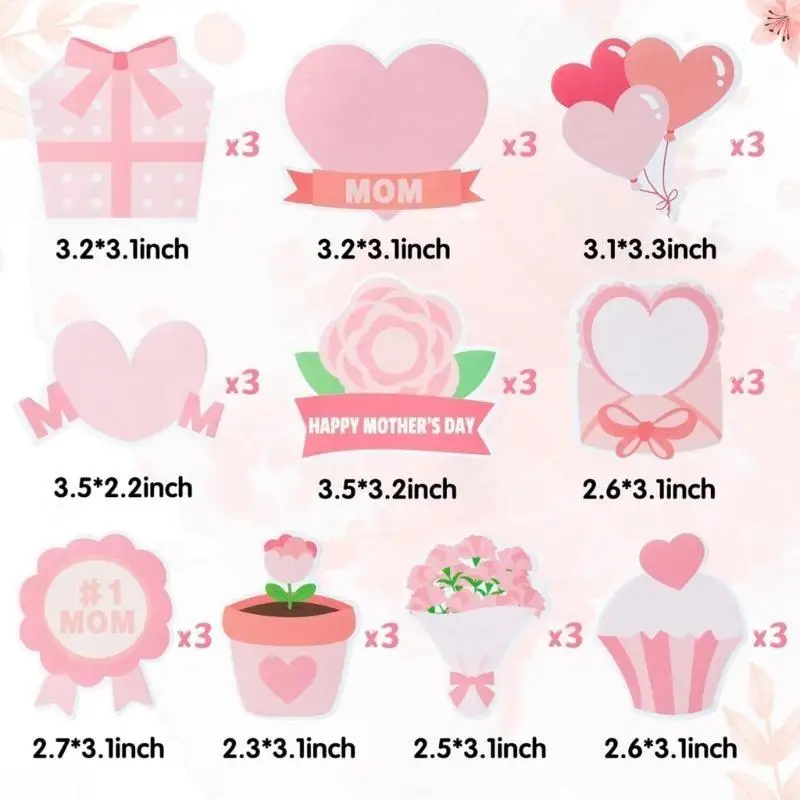 D08b 10pcs dilepas tongkat memo pad set hati desain bentuk memo notepads tongkat self-stick notes pad self-stick pad