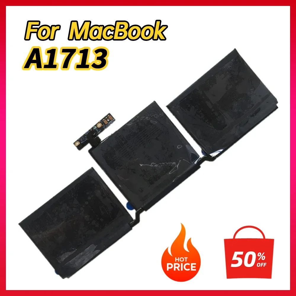 100% NEW A1713 Laptop Battery For MacBook Pro 13 Inch A1708 2016-2017 Year,EMC2978 EMC3164 MPXQ2LL/A,MLUQ2CH/A MLL42CH 020-00946