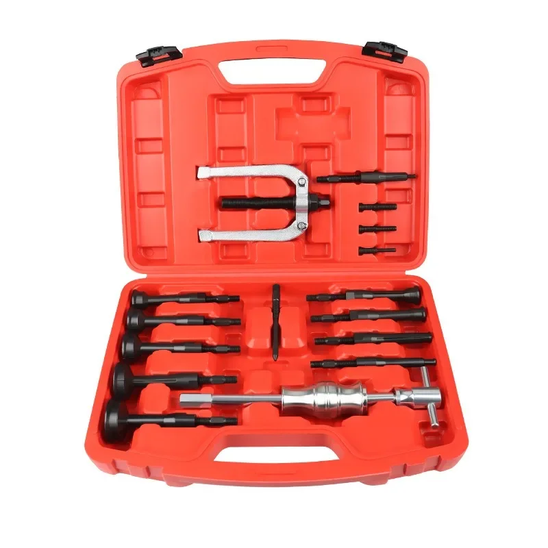 Slide Hammer Bearing Remover Set, 16PCS Internal Puller For Blind Hole Bearing Extraction
