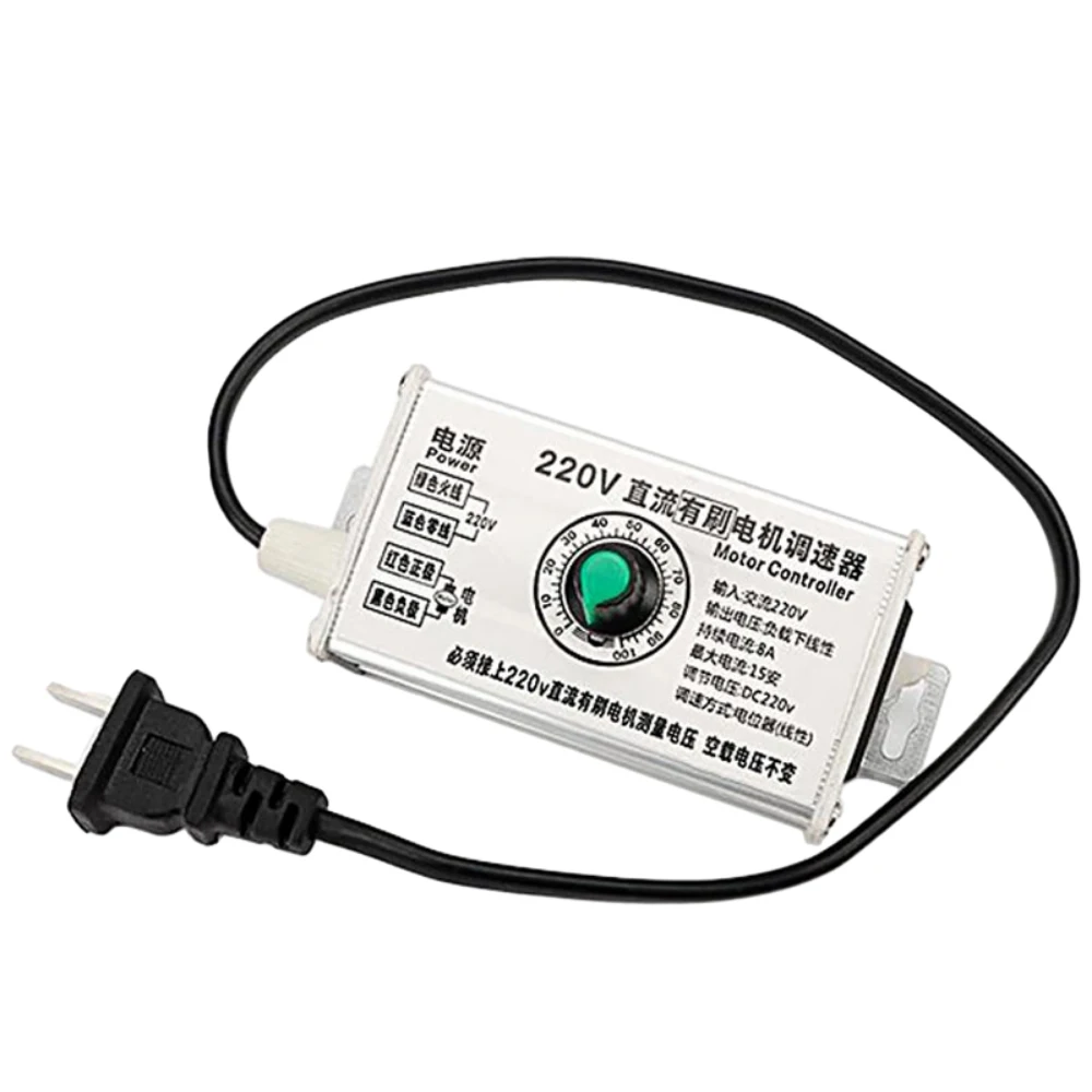 220V DC Brush Motor Governor Input AC220V Output DC10-220V Adjustable Motor Speed Regulator 4000W High Power Speed Controller
