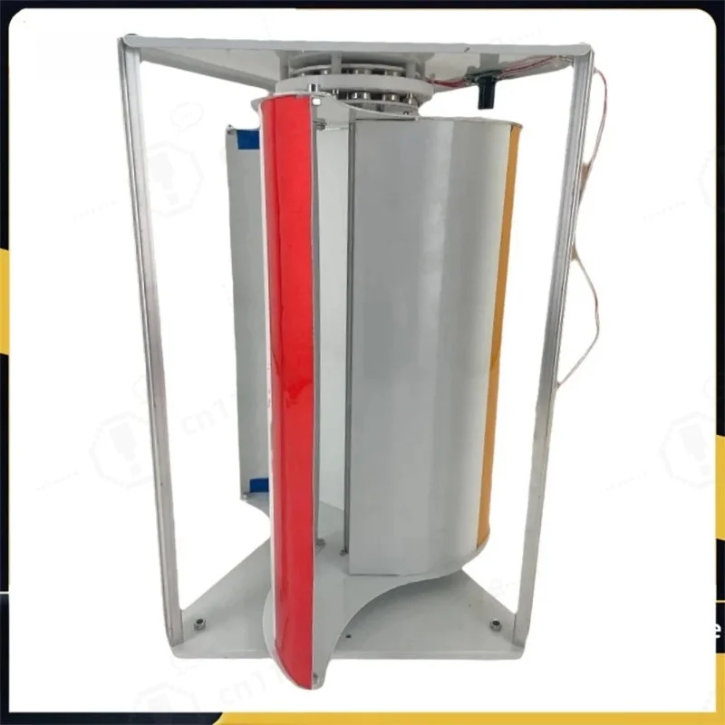 Micro vertical wind turbine, micro-wind starter, coreless power generation, portable outdoor camping