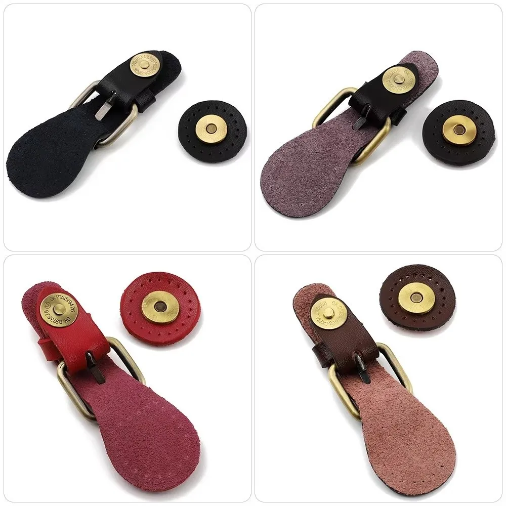 Stylish Leather Snap Fasteners Metal Finish Sew on Bag Buckles Magnetic Closure DIY Handbag Magnetic Closures For Women
