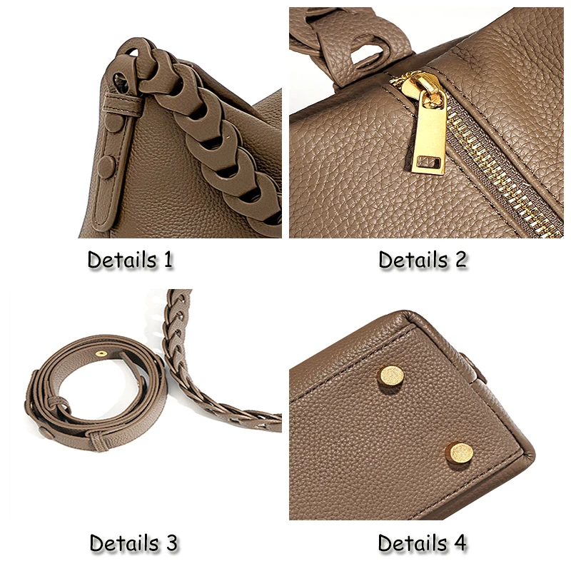 2023 Fashion New Minimalism Genuine Leather Underarm Bag Luxury Designer Bags Soft Shoulder Messenger Tote Chic Ladies Purses