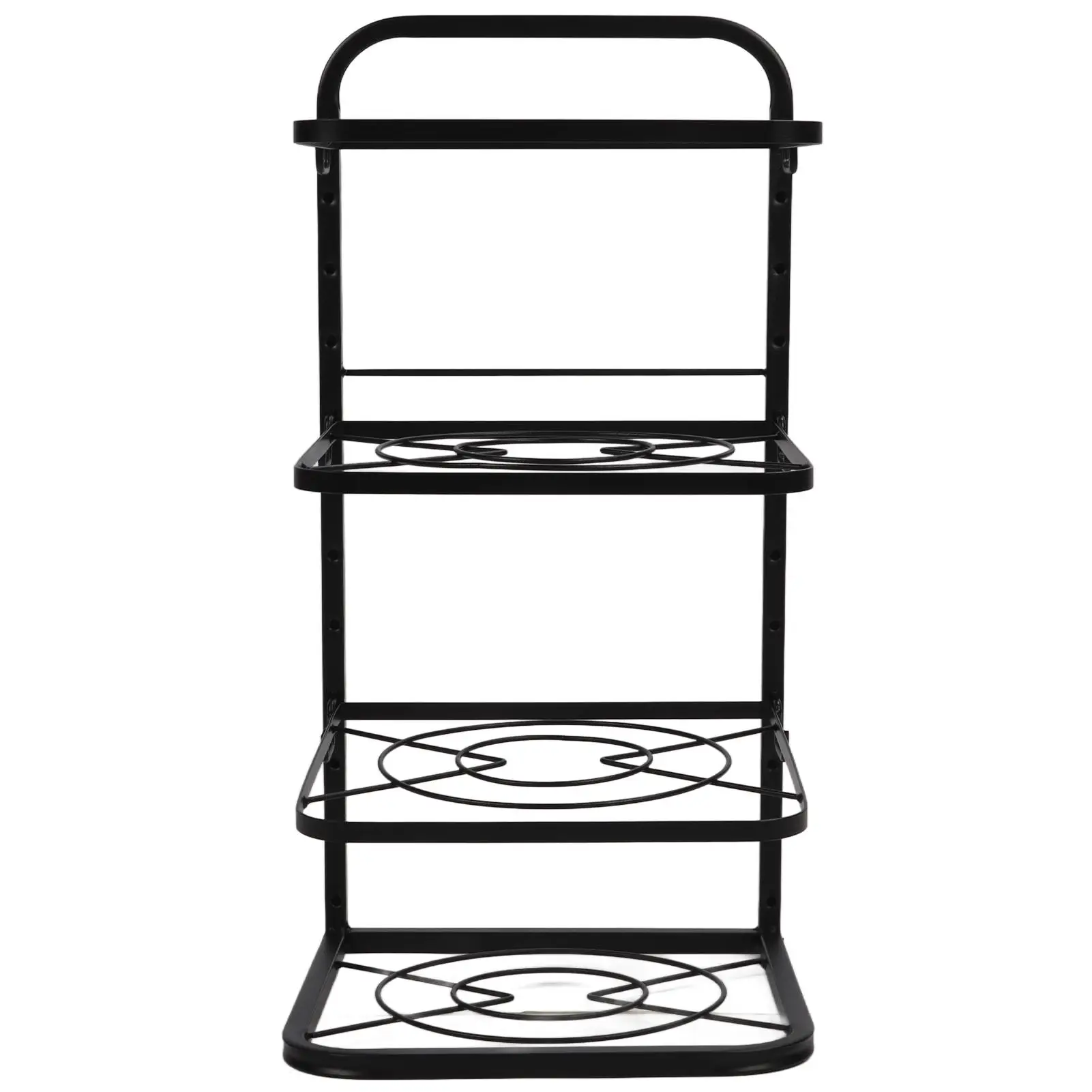 

Adjustable 4 Tier Pan Organizer for Modern Kitchen Space Saving Rack for pressure Cooker Stable and Compact Solution