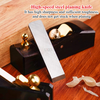 European Ebony Small Smooth Planer Violin Woodworking DIY Mini Flat Bottom Trimming and Chamfering Planes Professional Hand Tool