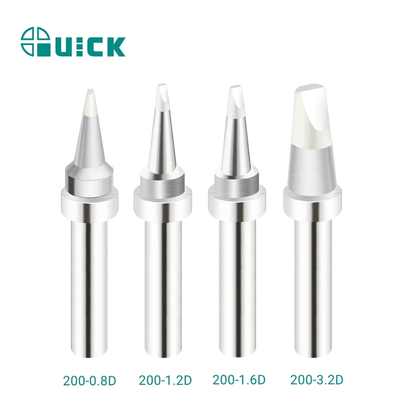 Quick 200-I/K/B/LB/C/D/J Series Soldering Iron Tip For 203/203H/204/204H/3202/376D Welder Soldering Head Accessories Repair Tool