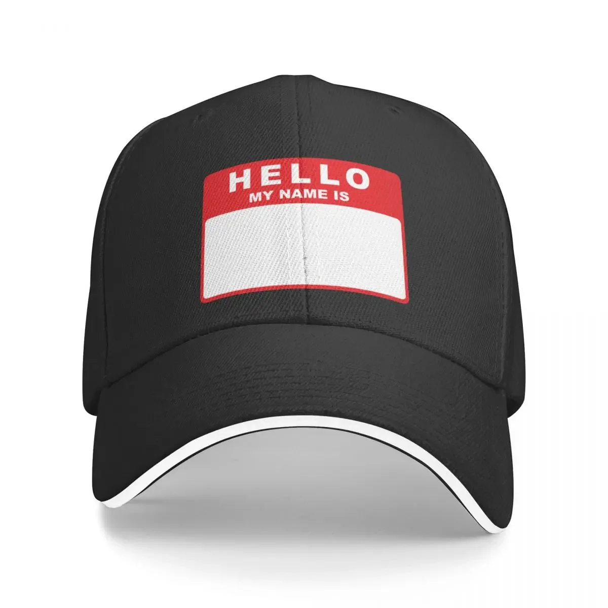 Hello My Name Is (red) Baseball Cap New Hat Visor men's big size hat Luxury Man Hat Women's Hats For The Sun Men's