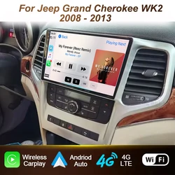 Car Android For Jeep Grand Cherokee WK2 2010 - 2013 Auto Radio Multimedia Player Stereo Video Touchscreen Navigation GPS WIFI
