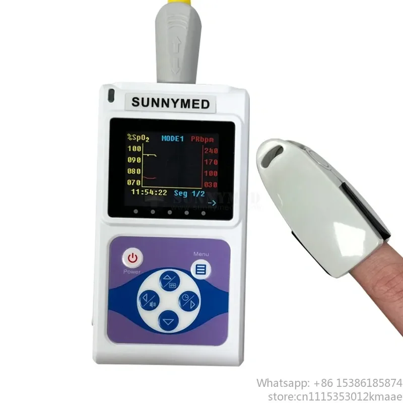 Vequyn SY-C058 Veterinary Pulse Oximeter with Tongue & Ear SpO2 Probe + Software – Dog-Specific Animal Oximeter