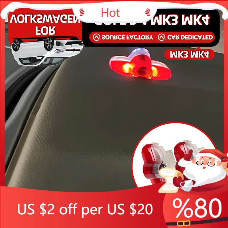 

Горячая продажа для VW VOLKSWAGEN, светодиодные лампочки для украшения интерьера двери автомобиля, аксессуары для VW Caddy MK3 Bora Lavida Golf 3 4 MK3