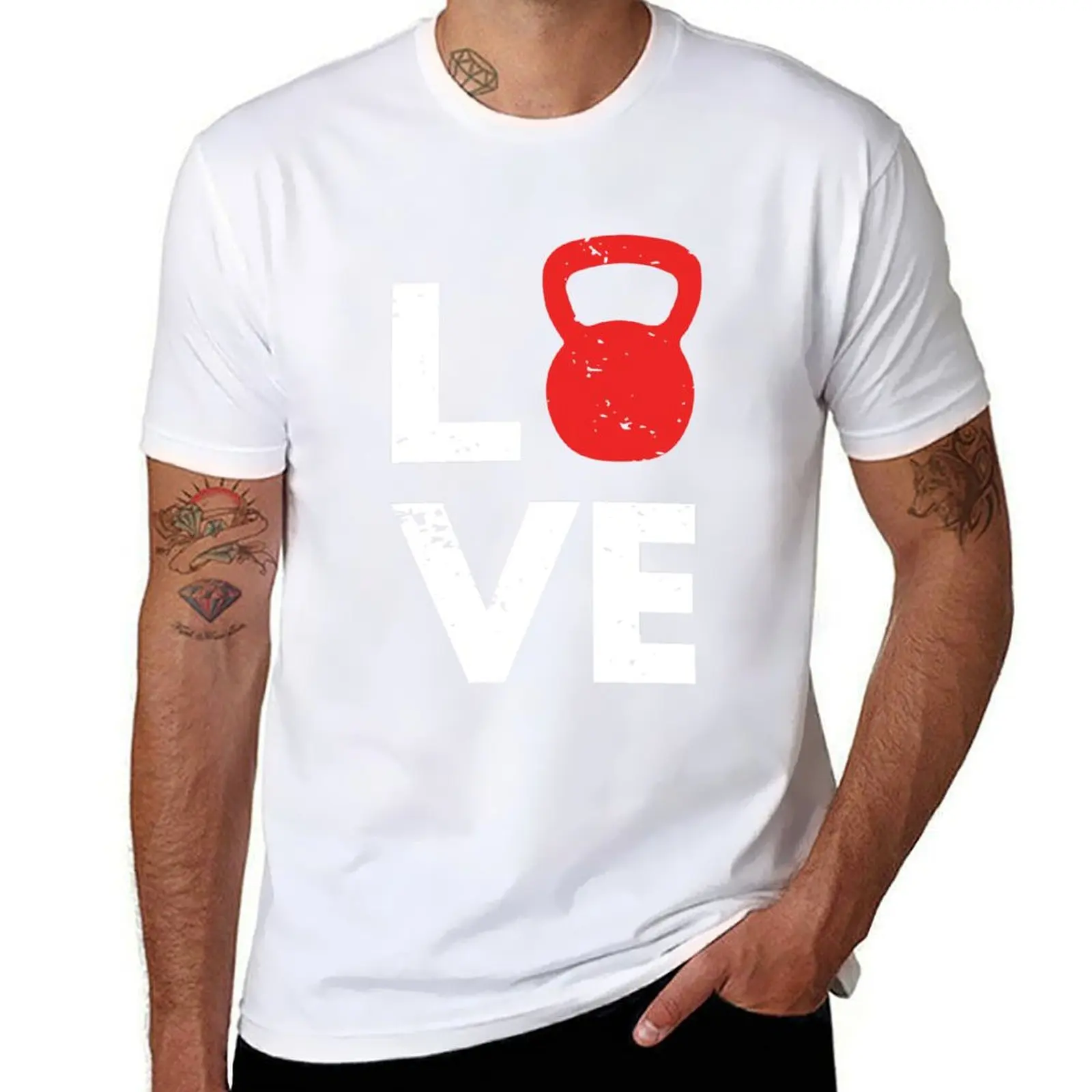 

Футболка I Love Kettlebell Training, футболка с аниме, забавные футболки, хлопковая футболка