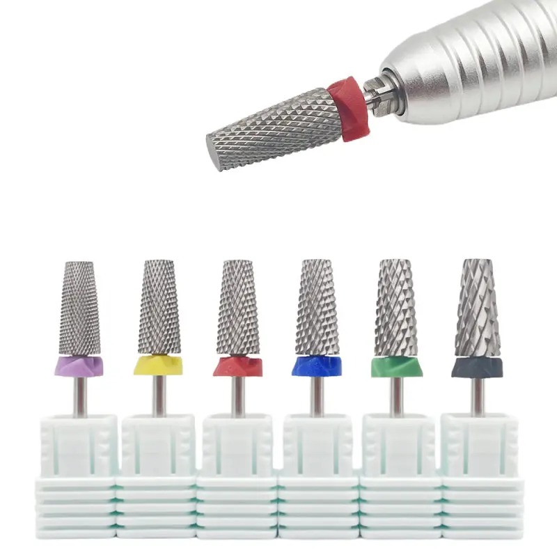 1 قطعة 4 في 1 مظلة كبيرة كربيد مسمار مثقاب الخشب قاطعة المطحنة المهنية مانيكير الكهربائية الروتاري التنغستن الأظافر أداة الملفات