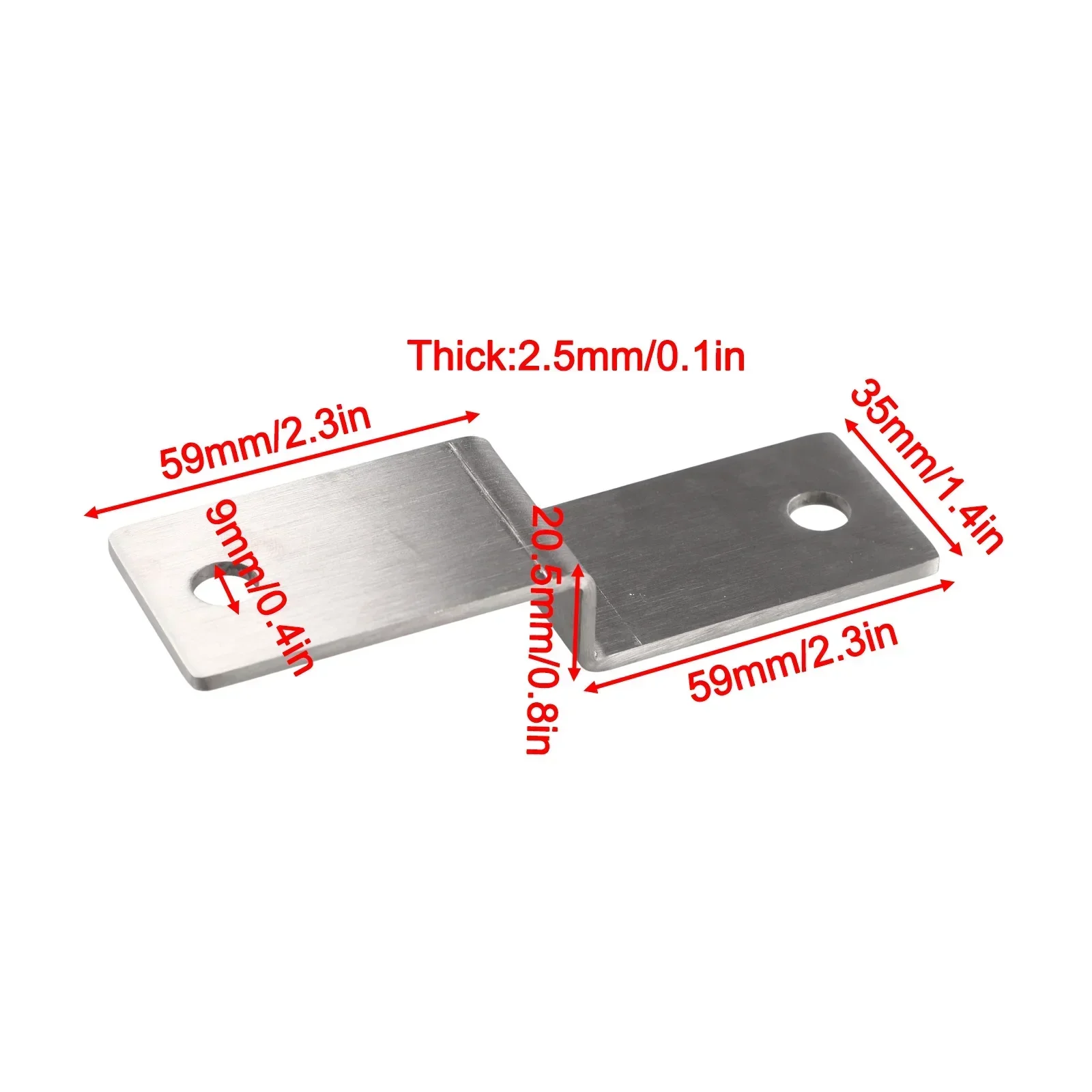 Corner Brackets Connector Z-Shaped Corner Fixed Fasteners Multifunctional Stainless Steel Fixed Brackets Connector Hardware