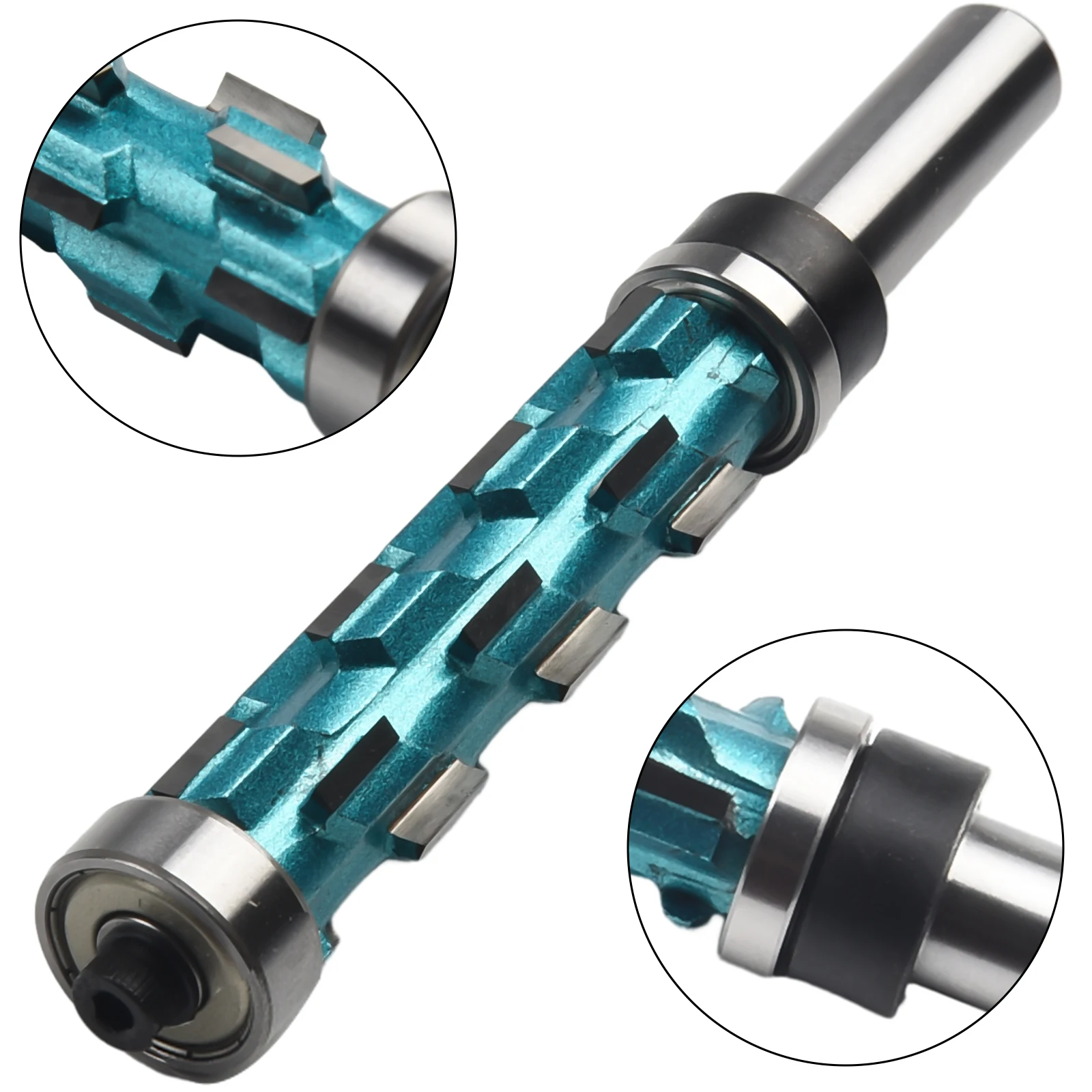 1pcs 12mm 1/2inch Shank Flush Trim Milling Cutter Carbide Spiral Double Bearing Router Bit For Wood Trimming Tools Accessories