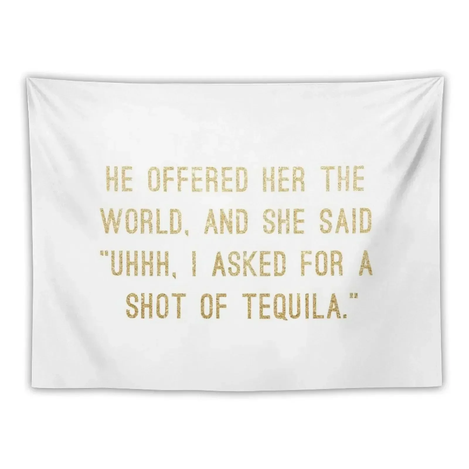 Shot of Tequila Tapestry Room Decoration Accessories Anime Decor Decoration Aesthetic Tapestry