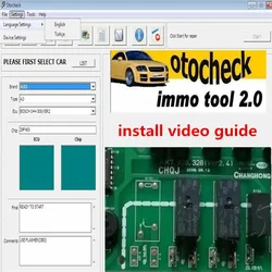 The Immo software Otochecker 2.0 OTO Checker Cleaner anti-theft system repair software is suitable for French original vehicles