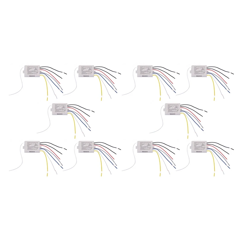 أفضل العروض 10X 4 طريقة ضوء مصباح الرقمية اللاسلكية التحكم عن بعد التبديل ON/OFF 220 فولت