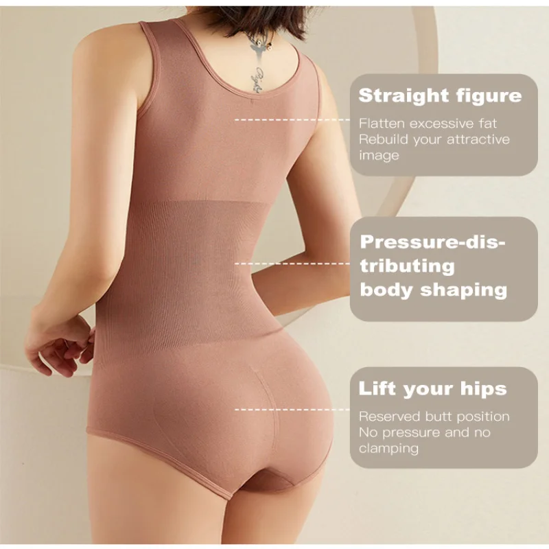 One-piece Shapewear Tummy Tucks Waist Tucks No Trace Hip Lift Tummy Tucks Tightening Strengthening Plastic Tummy Tucks