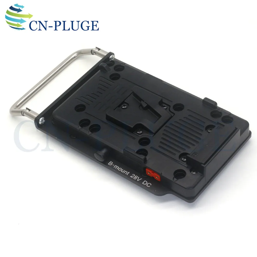 ARRI/RED Camera V-Mount to B-Mount Battery Plate DTAP Port Power Output. Electromechanical Separation With Handle